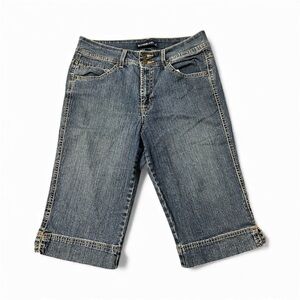Bandolinoblu Women's Capri Jeans Size 10 Back Pockets Stylish Denim